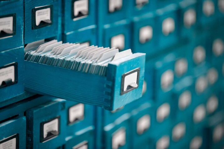 Archiv - Karteikarten